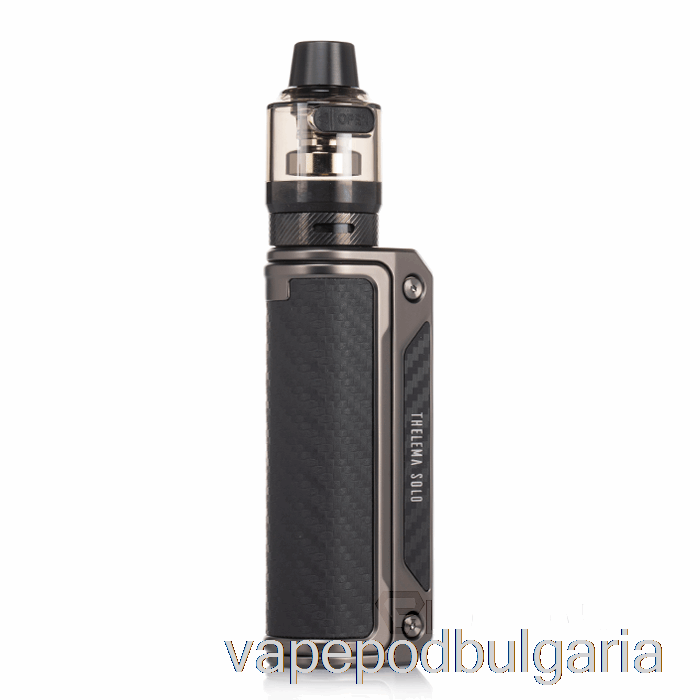 Vape 10000 Дръпки Lost Vape Thelema Solo 100w Starter Kit Gunmetal / Carbon Fiber